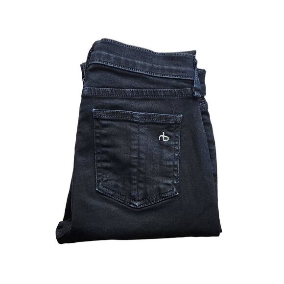 Rag & Bone women's Jeans High-Rise Skinny Black stretch denim size 25x29.5 - Picture 11 of 11